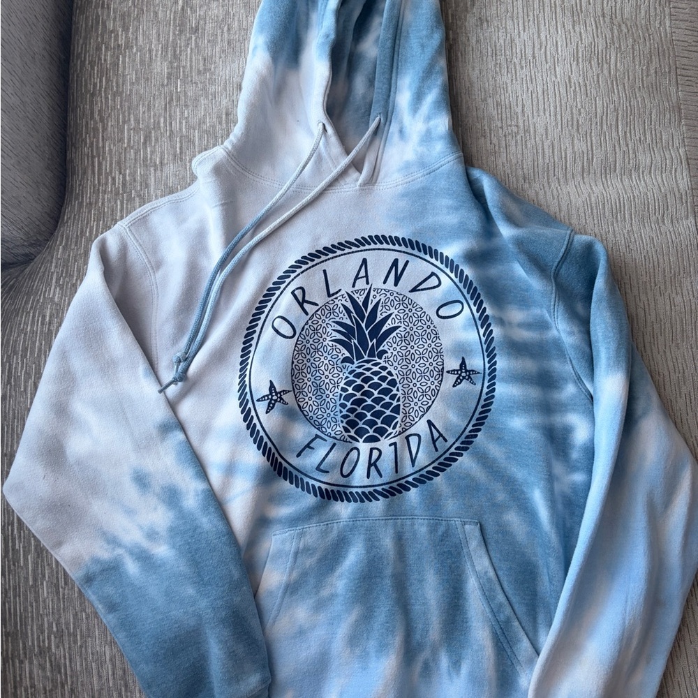Blue Tie-Dye Orlando Florida Hoodie